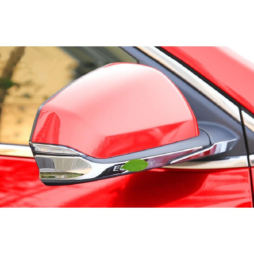 Silver Steel Rear View Side Mirror Frame Cover For Chevrolet Equinox 2018-2021