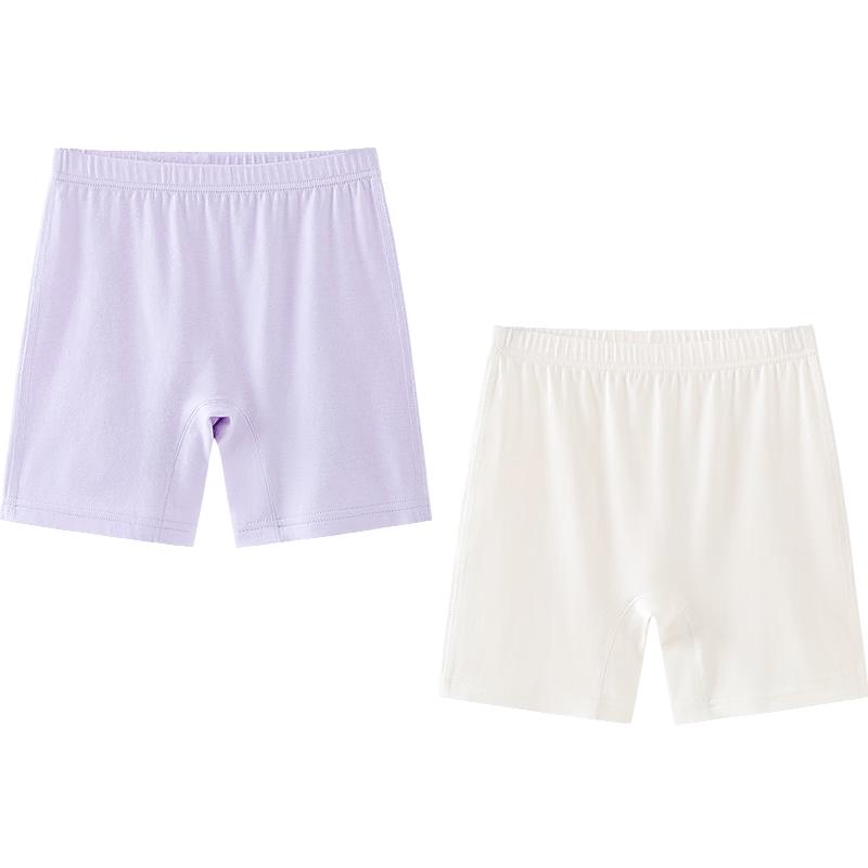 Minibala Girls' 2-Pack Cotton Blend Shorts