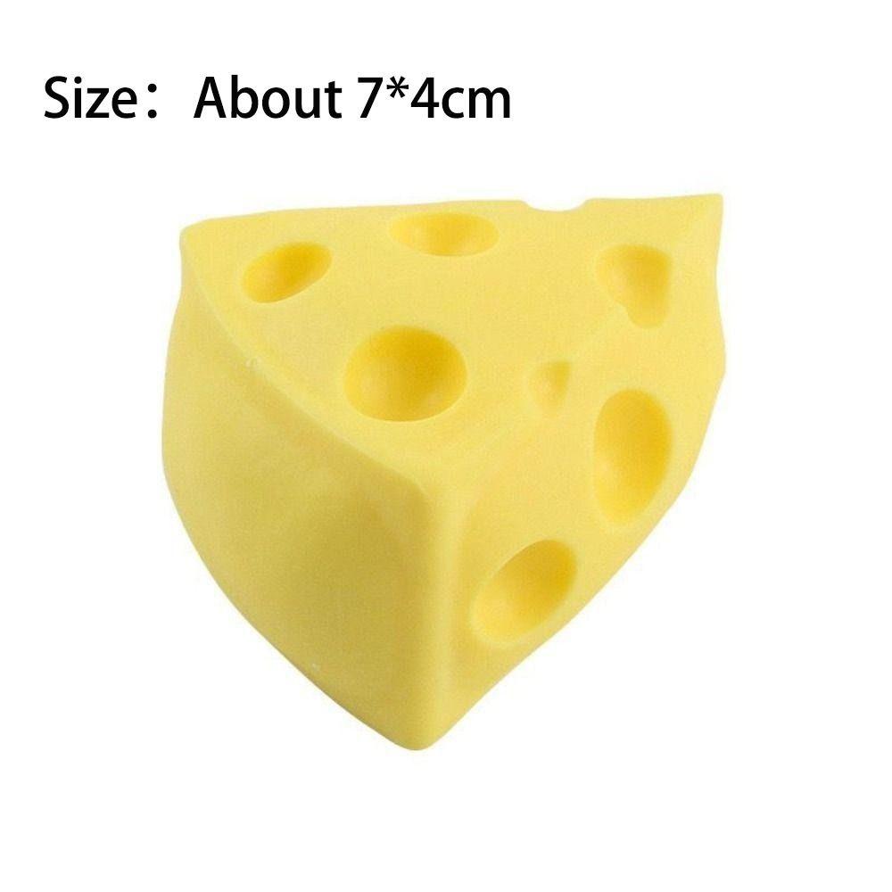 Sticky Simulation Cheese Squeeze Toys Soft Pinching and Decompressing Toy New Relief Relax Toys