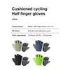 INBIKE Neue Fahrradhandschuhe Reflektierende Streifen Atmungsaktives Netz MTB Rennrad Handschuhe Gepolsterte Handfläche zum Radfahren Stoßdämpfung