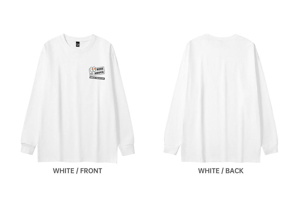 2025 Neues schweres 300 g amerikanisches lässiges doppelseitiges Fleece-Rundhals-Langarm-Shirt mit lockerer Bodenbildung