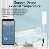 Tuya WiFi Temperatur- und Feuchtigkeitssensor mit externer Sonde für Smart Home Hygrometer APP-Überwachung für Pflanzen Aquarium Weinkeller