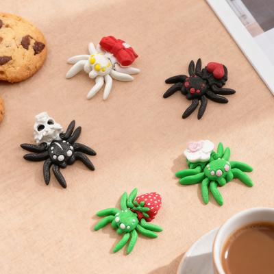 3D Printed Spider Ornament Mini Spider with Movable Joints Colorful Spider Fidget Toy for Kids And Adults Party Favors
