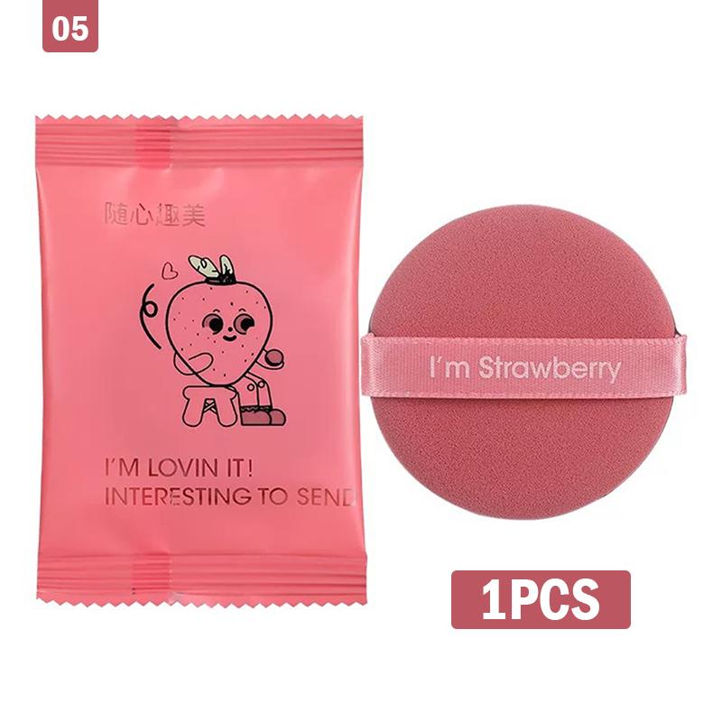 

Клубничный косметический слоеный набор, двусторонний женский мягкий спонж для макияжа, инструмент для макияжа