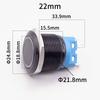 16mm 19mm 22mm Metal Push Button Switch With Fixed PC Power Supply Switches Car Engine Start Stop Backlit LED 3v 5v 6v 12v 24v