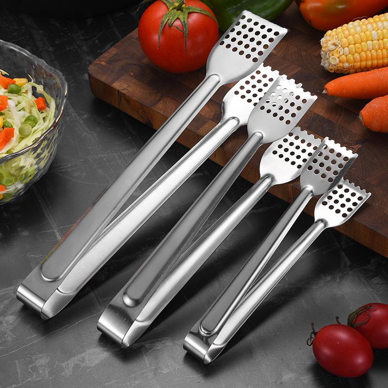Edelstahl BBQ Lebensmittel Zange Anti Hitze Brot Clip Gebäck Klemme Grill Zange Küche Utensilien Kochen Küche Zubehör