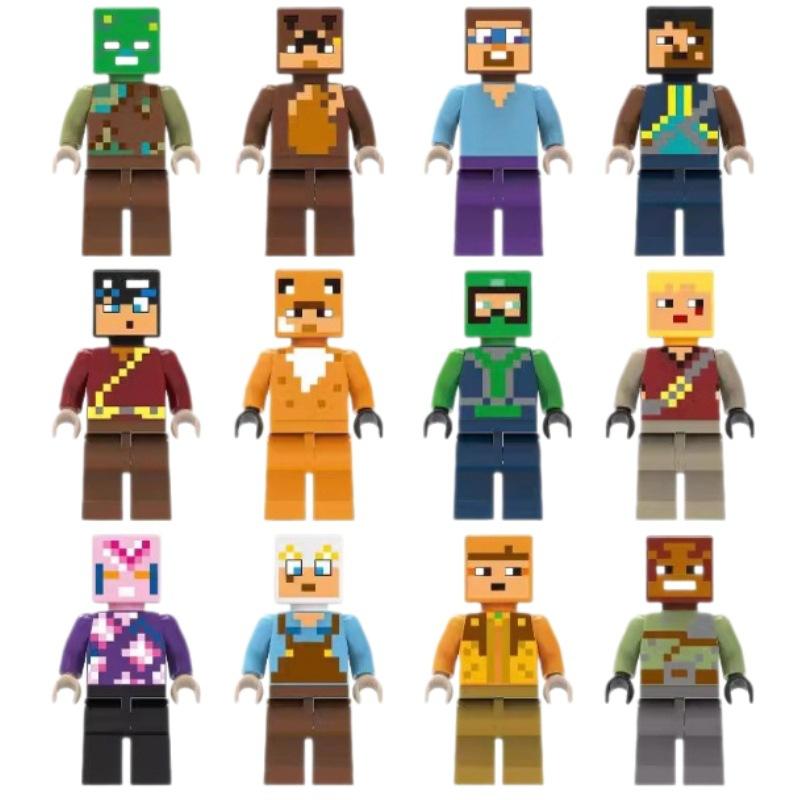 Pixel Grid 8112 Small Particle Figurine My Cartoon World Children'S Assembled Building Block Toy
