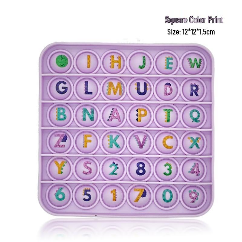 Rainbow Silicone Pop-It Mouse Bubble Toy for Kids - Fun Decompression Pendant