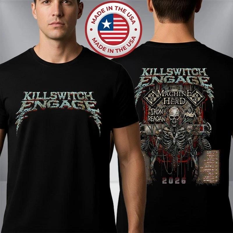 

Killswitch Engage US Tour 2026 Venue Dates Schedule T-Shirt 3XL