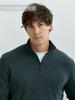 Men's Long-sleeved Base Layer Shirt, Half-zip Stand-up Collar Sweatshirt