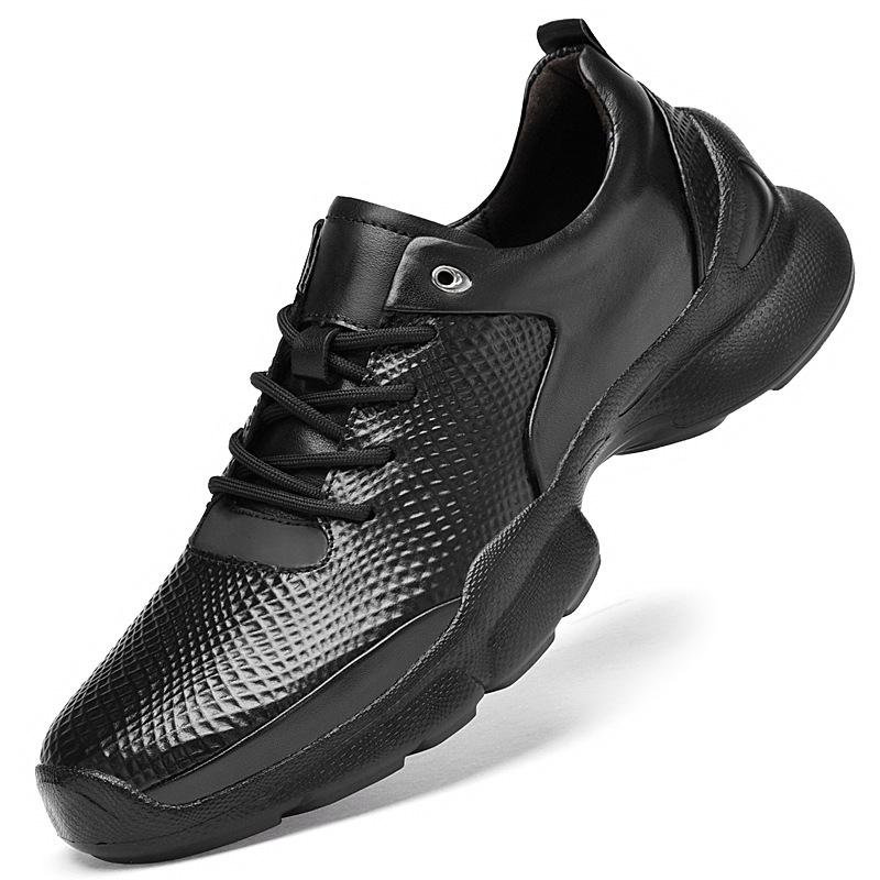 Men s Summer Hollow Casual Loafers - Breathable Cowhide Lace-Up Sports Shoes in Large Sizes EU 46
