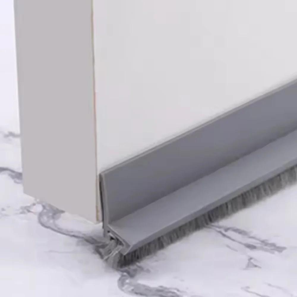 

1PC 1mx3cm Silicone Door Bottom Seal Strip Windproof Waterproof Strip Door Under Wind Shield Soundproof Dust Blocker Door Sweep 1mx3cm сірий колір