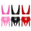 Dámské spodní prádlo Plavky Spodní prádlo Set Tanga Podprsenka Top Dating Night Clubwear