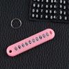 Parking Portable Key Pendant Phone Number Key Ring Anti-lost Key Chain Phone Number Plate Card