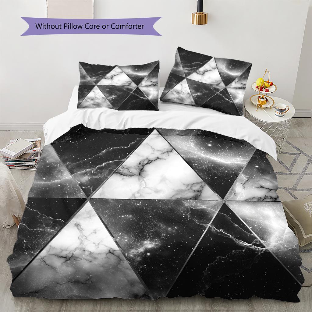 Cartoon Pattern Bedding Quilt Set Quilt Cover Pillowcase Home Decoration Birthday Gift (1 * duvet cover + 2 * pillowcase, without core)