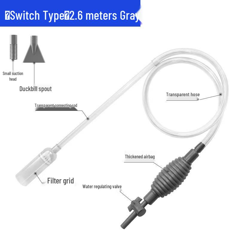Automatic Fish Tank Water Changer & Cleaner with Siphon Tube for Small Tanks