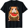 Wassermelone Meerschweinchen Wildtier Meerschweinchen Liebhaber Zeichnung T-Shirt