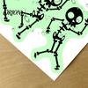 Decorative Glow Stickers for Home Halloween Light Switch PVC Sticker, in The Dark Skeleton Adhesive Wall Decals Decal, Luminous Sticker Living