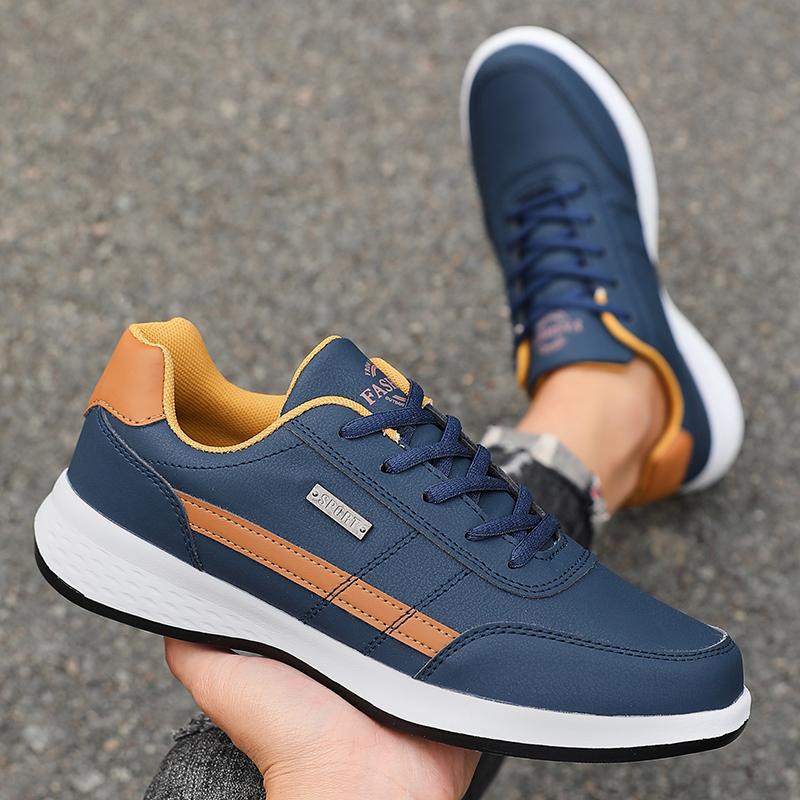 Herrenschuh-Trend  Neue Mode Low-Top Herren Casual Trendschuh Lauf-Sportsneaker Schnürschuhe Vulkanisiert Masculino