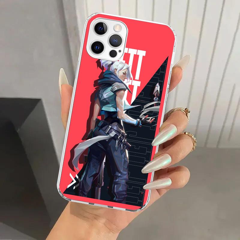 Valorant Jett Handyhülle für iPhone 17 Air 16 15 Plus 14 13 Mini 12 11 Pro Max 16E 7 8 SE 2020 Weiche Funda Druckschale 16 15 14 1
