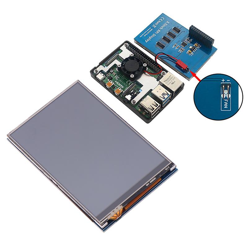 3,5palcový dotykový displejový modul 3,5" pro Raspberry Pi 320×480 TFT dotykový displej s dotykovým perem pro Raspberry Pi A,