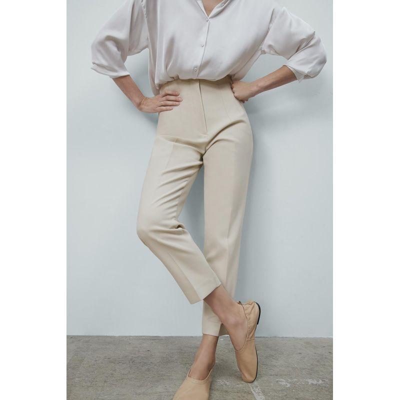 Cigarette Pipe Commute Leisure Candy Color Slim Looking Ankle-Length Pants