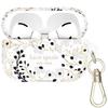 Kate Spade New York AirPods Pro Protective Case with Keychain Ring Black and Compatible with AirPods Pro Generation - Multi-Floral White, 2nd/1st