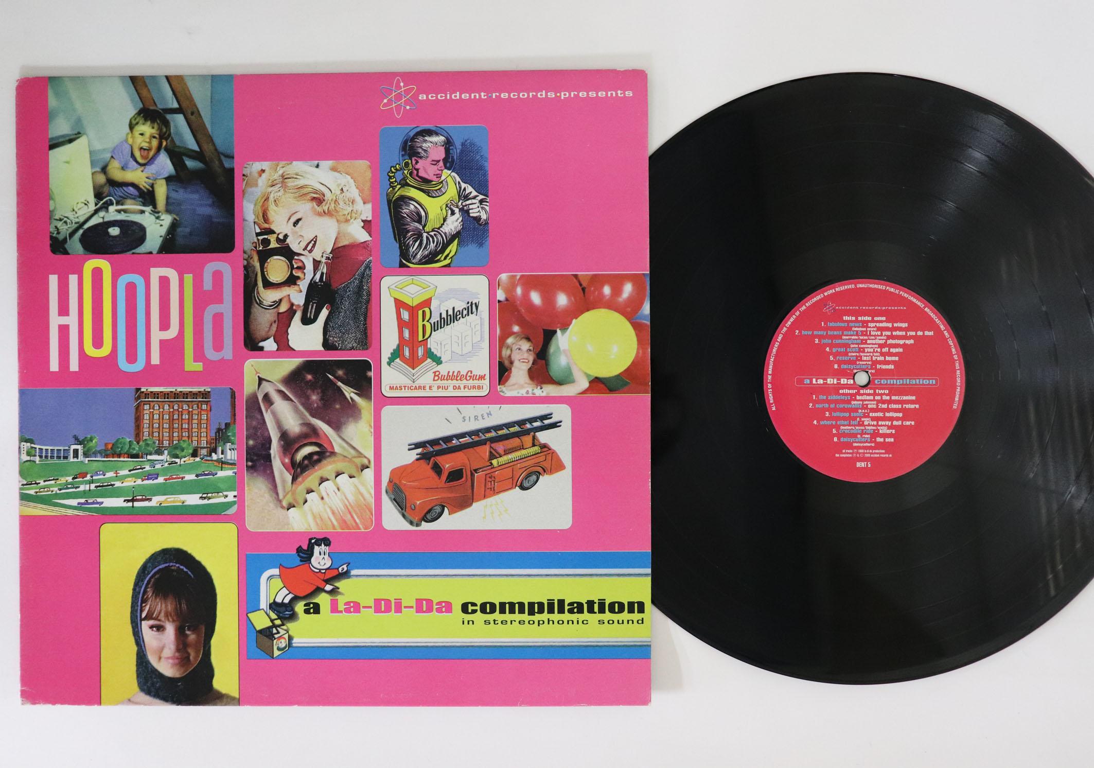 

LP Record VARIOUS Hoopla A Ladida Compilation DENT5 ACCIDENT 2000 UK Rock Used