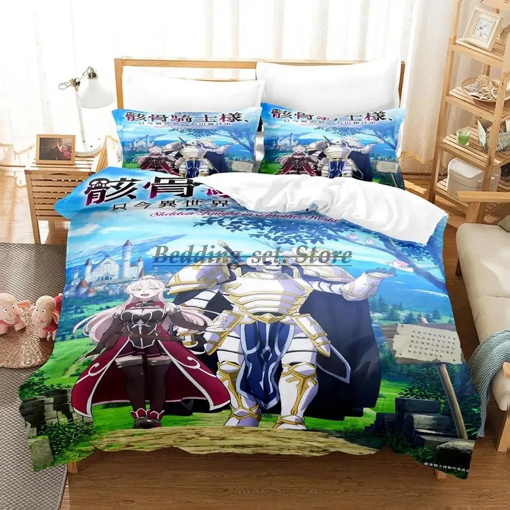 Skelett Ritter Bettwäsche Set Einzelbett Twin Full Queen King Size Bettset Aldult Kind Schlafzimmer Bettbezug Sets Anime Bettlaken Set