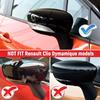 Glossy Black/White Car Side Door Rearview Mirror Cover Cap For Renault Clio 4 Mk4 / Zoe / Captur 2012- Door Wing Mirror Case