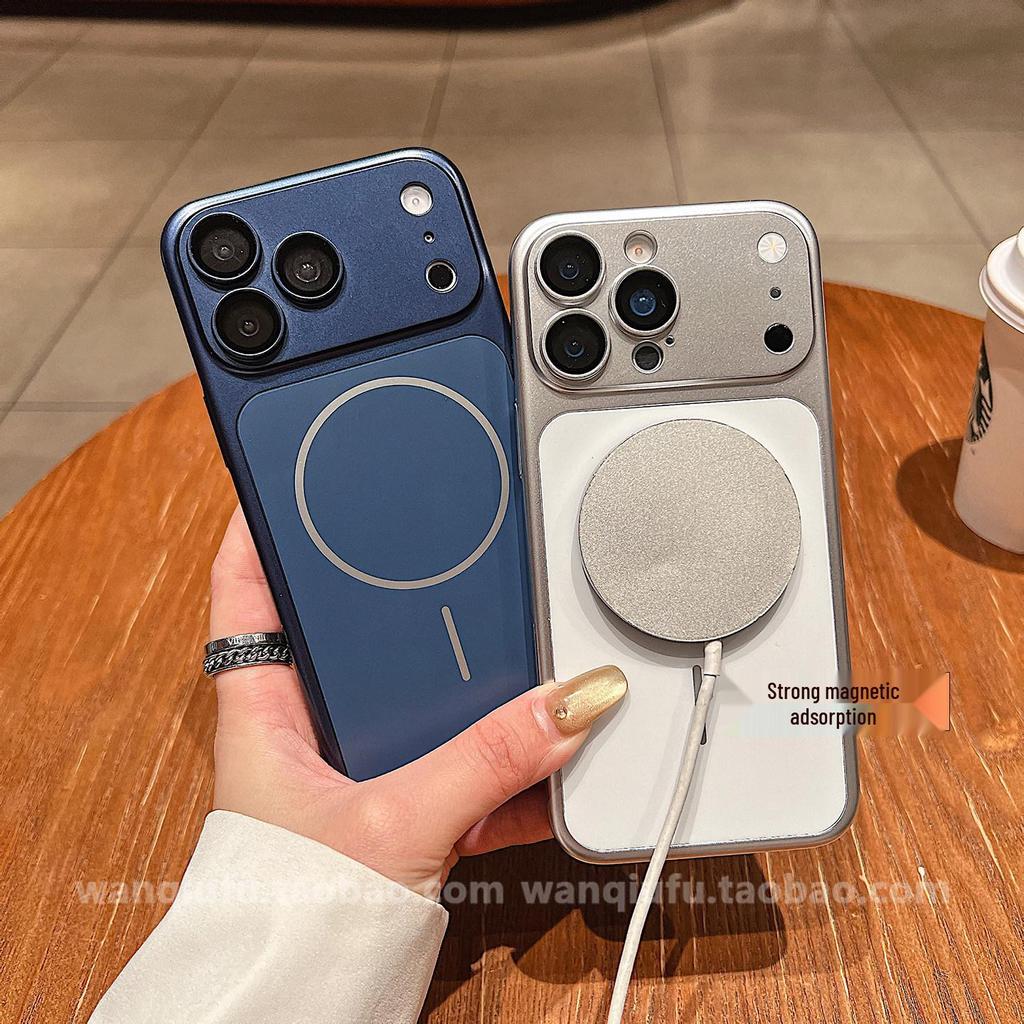iPhone 17 Pro Max mattes, galvanisiertes Case mit Sofortwechsel-Funktion und kompatibel für Apple 16 Linsenfolie