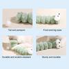 Cat Plush Toy Catnip Inside Cute Fuzzy Caterpillar Pillow Kick Stick Soft Cat Chew Toy for Indoor Kittens Play Exercise Boredom Relief