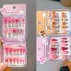 Cute Long Nail Sticker Cartoon Press on Nail New Nail Tips  for Girls Students