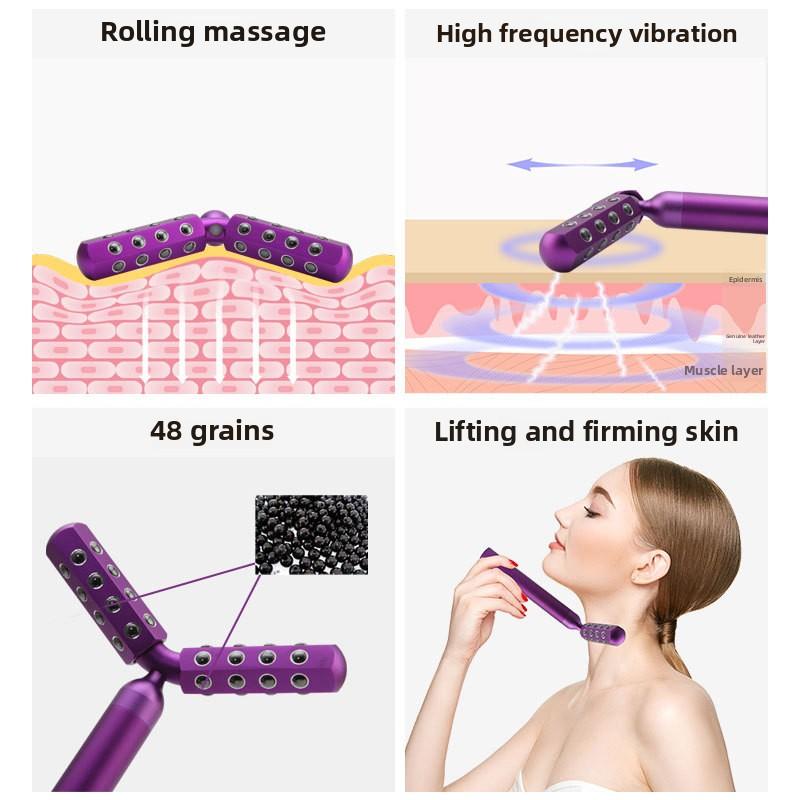 Elektrischer Rollenmassagegerät 3d Vibration Germanium Beauty Stick Großhandel Gesichtsroller Stick Elektrisches Schönheitsgerät