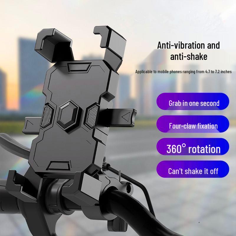 Universal Shockproof Phone Holder for Bikes, Motorcycles & Electric Bikes