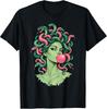 T-shirt Grafica Medusa Serpente Gomma da Masticare Capelli Dea per Donna