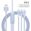 New Design 2-in-1 Hexagonal Braided PD100W USB Type-C Fast Charging Cable for iPhone 16/15 for for