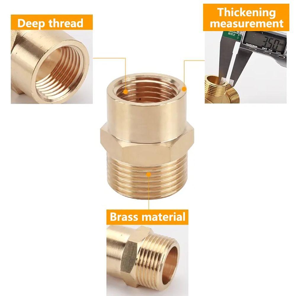 1Pcs 1/8 1/4 3/8 1/2 3/4 Hex Bushing Connectors Reducer Water Gas Adapter Durable Pipe Fitting