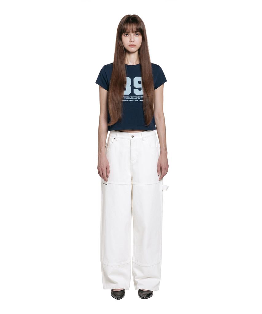 Lotaib Drop Line Oxford Pants - Ivory