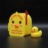 Plastic Mini Magnetic Cruise Duck Mailbox Novelty Yellow Duck Duck Mailbox Magnet Ornament Drop Resistant Openable Door