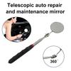 50mm Erkennungs-Klappspiegel 360° drehbarer Reflektor Universelles Auto-Reparaturwerkzeug Zubehör Teleskopischer Unterboden-Inspektionsspiegel