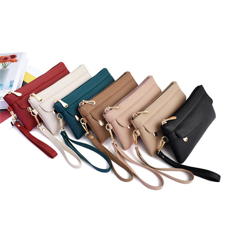 Trendy Korean Fashion Solid Color Soft PU Handbag Portable Women's Exquisite Bag for Shopping Working Commuting
