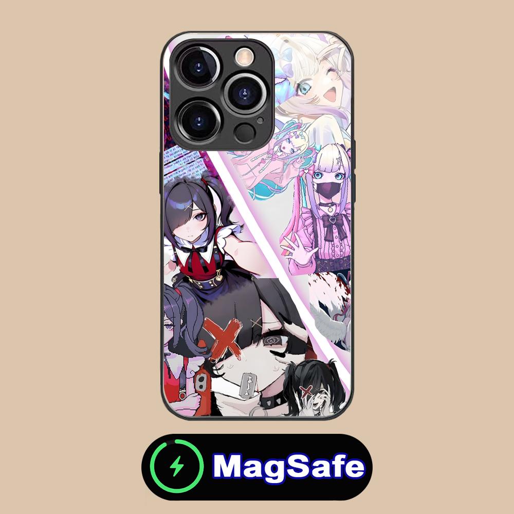 Needy Girl Overdose Phone Case for iPhone 16 15 14 13 12 11 Pro Max Plus Mini MagSafe Glass Colour Printing Smartphone Cover