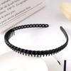 Matte Black Hair Hoop Non-Slip HairBand Female All-Match Press Hair Head Buckle Bezel Headband Girl Serrated Hair Accessories