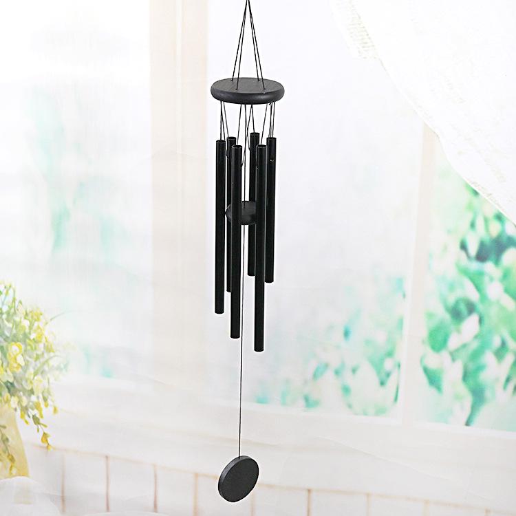 Retro Wooden & Metal Wind Chime: Pastoral Wall Hanging Ornament & Creative Home Gift Pendant