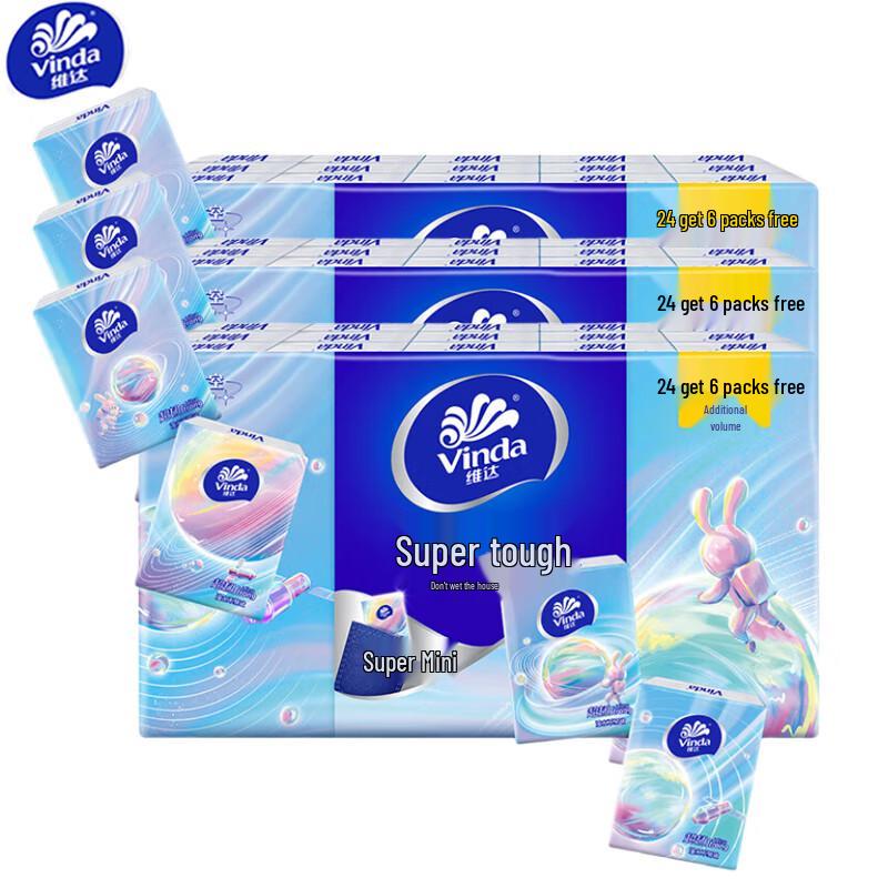 Vinda Ultra Tough 4-Ply Mini Pocket Tissues (90 Packs)
