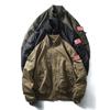 American Vintage MA1 Bomber Jacket Men's Spring and Autumn Function Baseball Uniform Foreign Trade Men's Stand Collar Cargo Outerwear