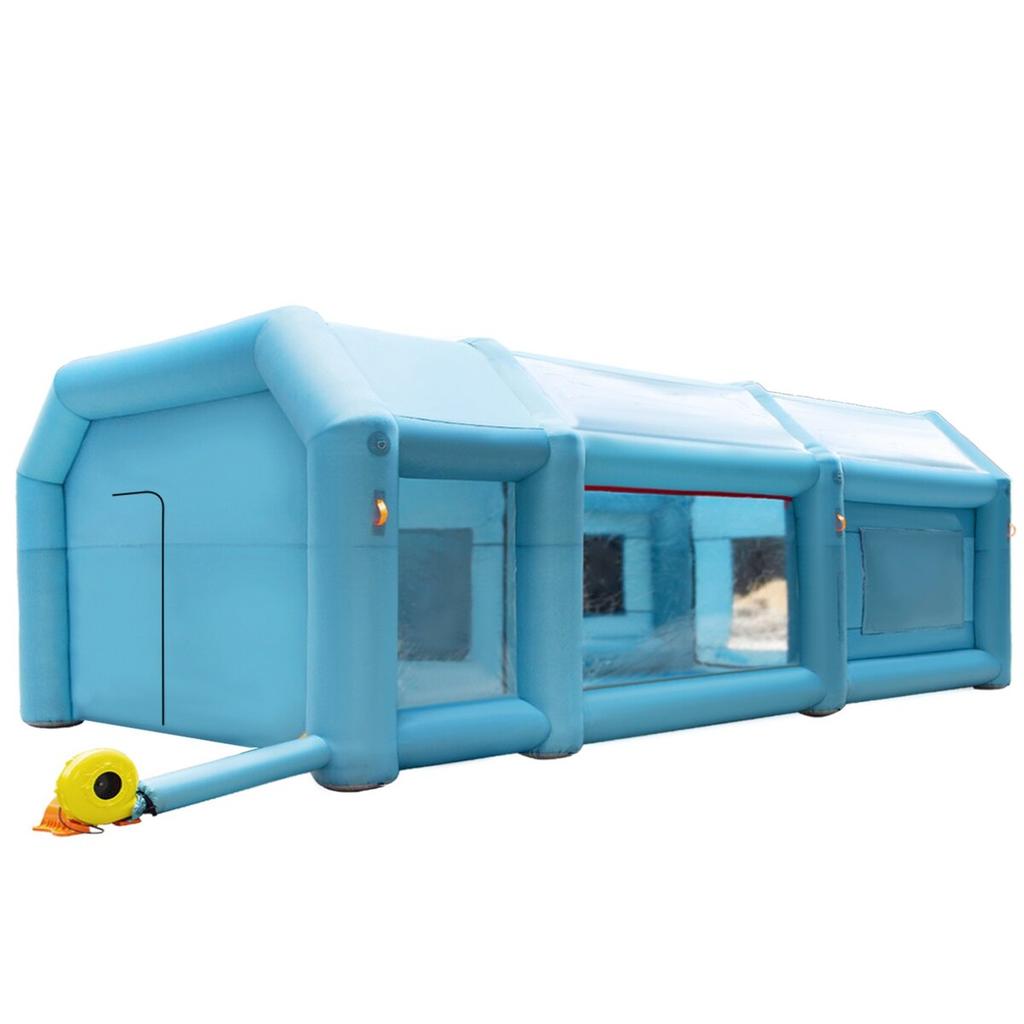 Inflatable Spray Booth Car Paint Tent 7 X 4 X 2.5 M Filter System 2 Blowers