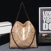 Large capacity women's bag new foldable chain support extra large bag shoulder crossbody versatile three chain bag