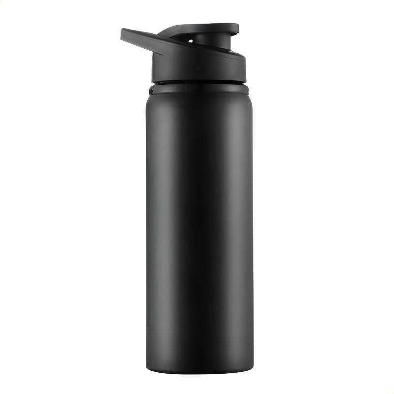 304 Edelstahl 700ml Wiederverwendbare Wasserflasche Auslaufsicher Direkt Trinken Radfahren Outdoor-Sportarten Kaltwasserbecher Metall-Reiseflasche